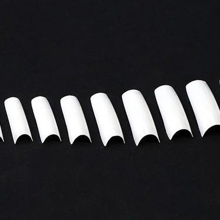 500pcs Half Cover False Nails Press on Nails Tips Clear Acrylic Nails 10 Sizes   for Nail Salons and DIY Nail Art A-08