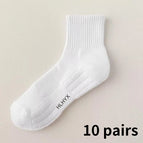 10 paires blanches 2 / taille unique 37-43