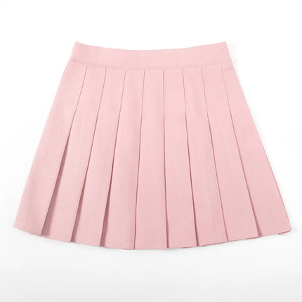 Senza pantaloncini Gonne da donna Vita alta A-Line Gonna a pieghe da donna Moda estiva Donna Mini Harajuku Ladies Short