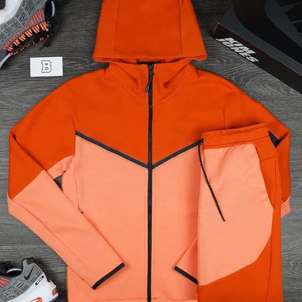 Men's Sports Coat Men's Spring and Autumn New European Size Sportswear Pants Hoodie Hooded Casual Set Tracksuit Men PlatiNum