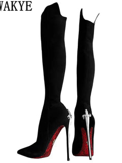 Sexy Hot Sale Super Thin High Heels Shoes Pointy Toe Gladiator Stiletto Women Summer Fashion Week Dress Shoes zapatillas mujer