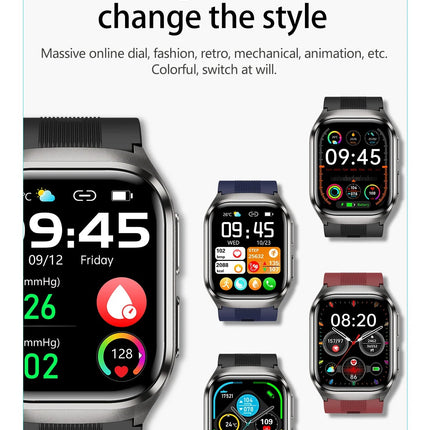 2026 Nuovo aggiornamento AI diagnostico Airbag pressione sanguigna precisa salute SmartWatch acido urico ECG lipidi nel sangue Smartwatch uomo donna platinumshop