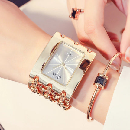 Orologio da donna di marca di lusso Abito con strass Orologi da polso da donna Eleganti orologi femminili in oro per le donne Montre Femme 2025 platinumshop