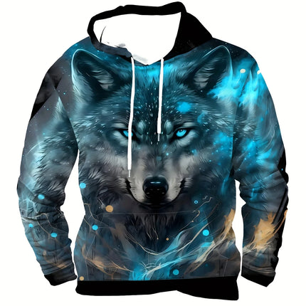 Animal Wolf Tiger 3D Print Hoodies Men Women Fashion Streetwear Hooded Sweatshirts Oversized Hoodie Pullovers Tops Man Clothing