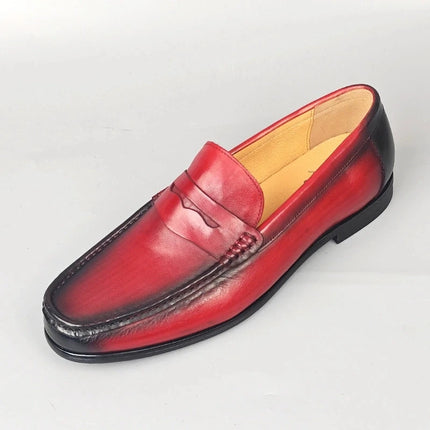 Mocassini da uomo di lusso in vera pelle slip on scarpe eleganti da lavoro casual nere scarpe da ufficio per feste di matrimonio da uomo