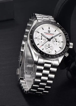 Nuovo Orologio PAGANI DESIGN Moon 2026, Orologio al Quarzo di Lusso alla Moda per Uomo, Cronografo Sportivo in Acciaio Inossidabile