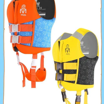 Giubbotto di salvataggio in neoprene per bambini, giubbotto di salvataggio galleggiante per ragazzi e ragazze, gilet da surf, galleggiamento alla deriva, aiuto per il nuoto