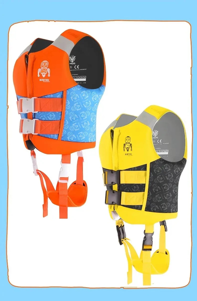 Giubbotto di salvataggio in neoprene per bambini, giubbotto di salvataggio galleggiante per ragazzi e ragazze, gilet da surf, galleggiamento alla deriva, aiuto per il nuoto