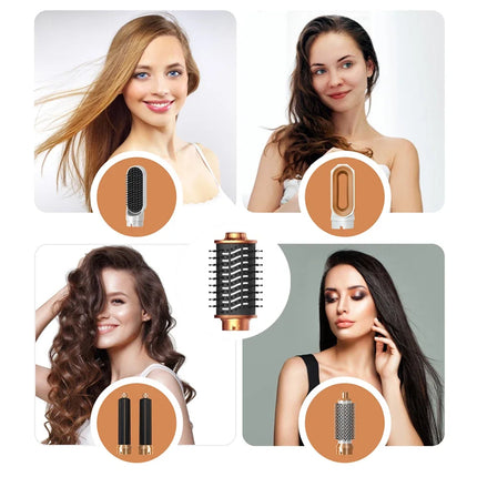 6 in 1 Hair Dryer Brush Hot Comb Set Professional Curling Iron Hair Straightener Styling Tool For Air styling Airwrap Hair Dryer
