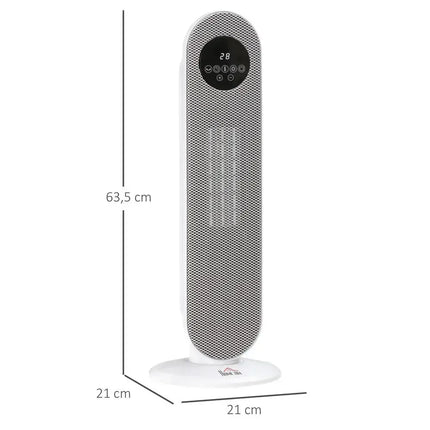 Ceramic Radiator Appoint 21 X 21 X 21 X 63 cm Fast Heating Energy Efficient Ceramic Appoint 63 cm Heater for Living Room Bedroom Office Minimalist Modern Design Portable with Remote Control
