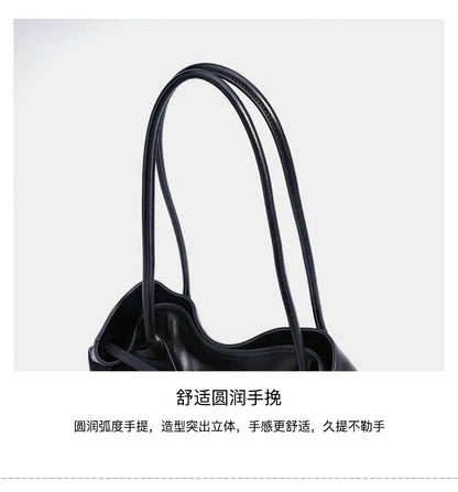 Motingsome Oversized Natural Leather Woman Bags 2025 New Fashion Handbag and Purses Large Capacity Commuter Bag Casual Tote