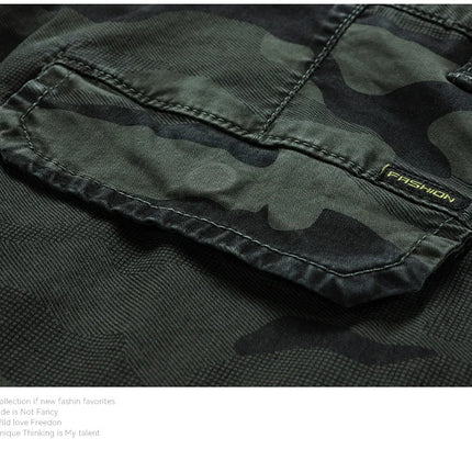 Spring Autumn Men Cargo Camouflage Pants Men Cotton Casual Breeche Bermuda Beach Jogger Pants Mens Trousers Male Dropshipping