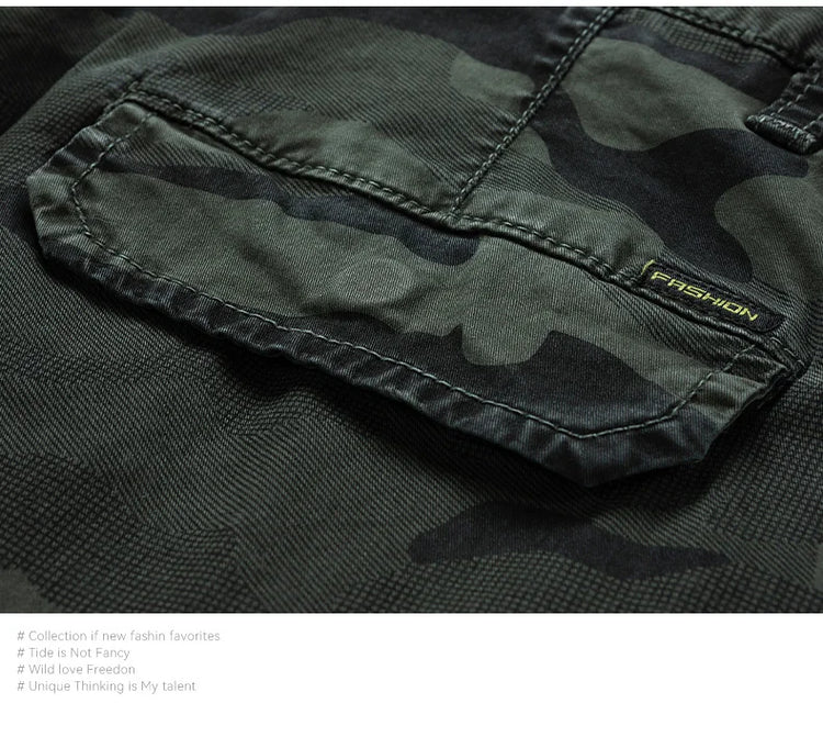 Spring Autumn Men Cargo Camouflage Pants Men Cotton Casual Breeche Bermuda Beach Jogger Pants Mens Trousers Male Dropshipping