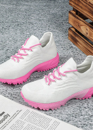 Breathable Socks Shoes Women Lightweight Knitted Casual Sneakers Non-slip Walking Footwear Outdoor Jogging Fitness Sports PlatiNum