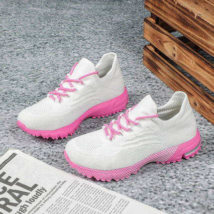 Breathable Socks Shoes Women Lightweight Knitted Casual Sneakers Non-slip Walking Footwear Outdoor Jogging Fitness Sports PlatiNum