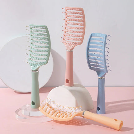 1pc anti-static massage brush  women's hair and scalp massage comb - straight hair professional tool Special for real hair wigs