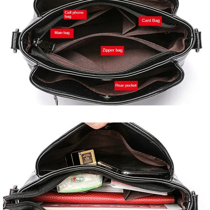Women's Bags Retro Design Crossbody Bag Trend Quality PU Leather Bucket Shoulder Bags Small Handbags for Women PlatiNum