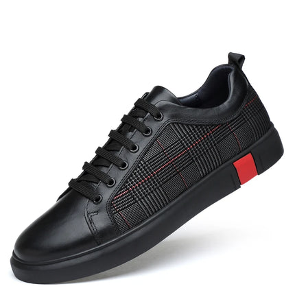 Fashion Trendy Skateboarding Shoes Men Leather Sneakers Casual Shoes Luxury Brand Designers