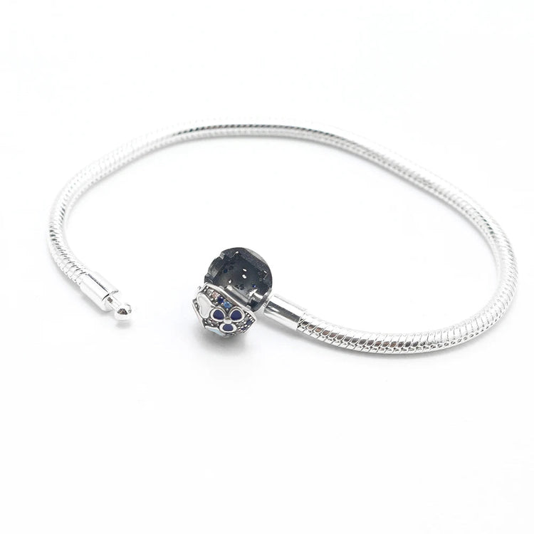 Bracciali Fai-da-Te in Argento Sterling 925 con Catena a Serpente e Cuore per Donne, Creazione di Gioielli Artigianali Eleganti PlatiNum