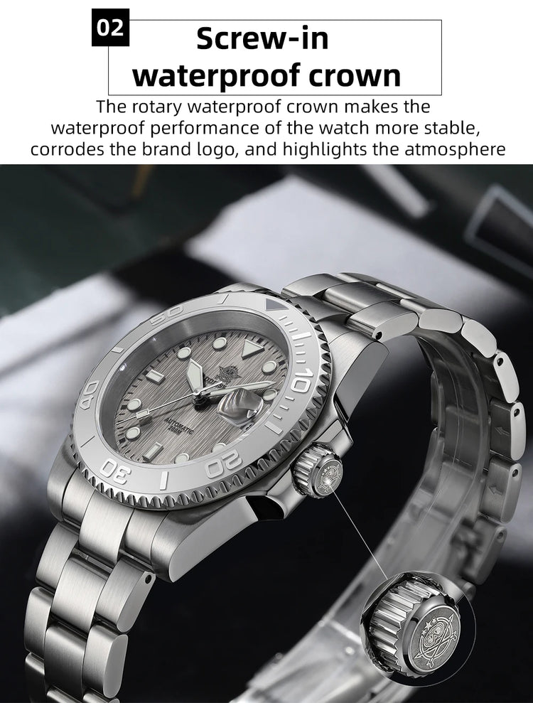 ADDIESDIVE AD2087 Men Watch Waterproof 20Bar Driver Sapphire Glass BGW9 Luminous Reloj Hombre NH35 Automatic Mechanical Watch