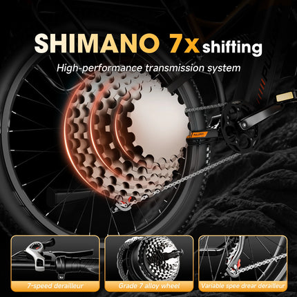 PULUMA PE86pro Bicicletta Elettrica 48V20Ah 1000W, Bici Elettrica da Città con Freni Idraulici, Doppio Motore, Mountain Bike Fuoristrada