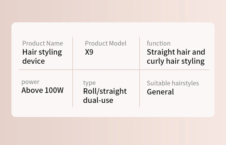Professional 6 in 1 Cold Hot Air Styling Brush Hair Dryer Curling Iron Straightener Flat Iron 1700W Fast Dry Voluminous Waves