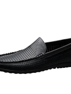Mocassini Casual da Uomo in Vera Pelle, Scarpe Eleganti da Cerimonia, Mocassini Comodi per il Tempo Libero, Scarpe da Guida da Uomo, Slip-On Senza Lacci, Taglie Grandi