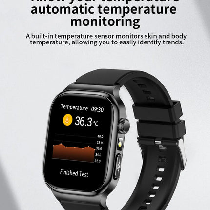 2026 Nuovo Misurazione Accurata Salute Smart Watch ECG + PPG Acido Urico Pressione Sanguigna Lipidi Nel Sangue Chiamata BT Smartwatch Per Le Donne Degli Uomini platinumshop