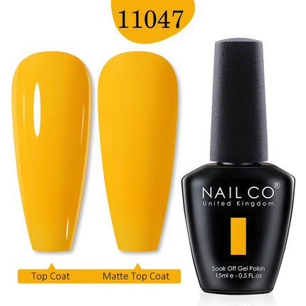 NAILCO 15ml Green Blue Series UV Nail Gel Polish Blue Colors UV&LED Gel Varnish Red Soak Off Semi Permanent LED Nail Gel Varnish