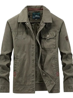Stehkragen-Oberbekleidung, Windbreaker-Tops, Herren-Reißverschluss-Cargo-Jacken, neue Marken-Herrenjacke, Baumwoll-Militär-Taktik-Herrenjacken-Mantel