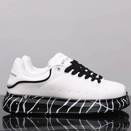 White men's shoes spring and autumn 2025 new wild Korean style breathable comfortable sneakers men's casual sports shoes