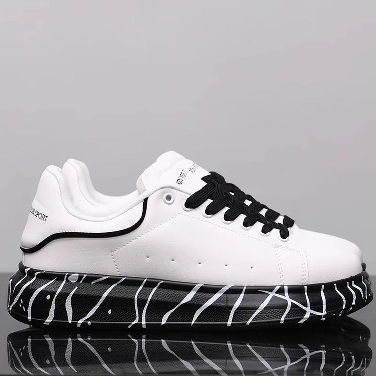 White men's shoes spring and autumn 2025 new wild Korean style breathable comfortable sneakers men's casual sports shoes
