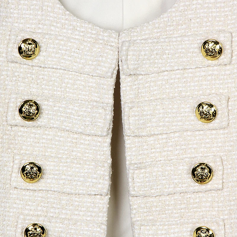 2025 new style fashionable and elegant  ladylike high-end temperament design casual tweed jacket