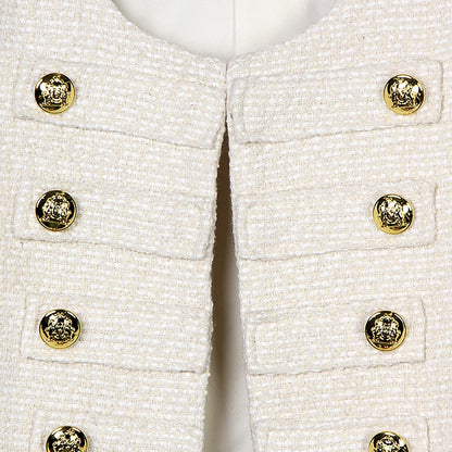 2025 new style fashionable and elegant  ladylike high-end temperament design casual tweed jacket