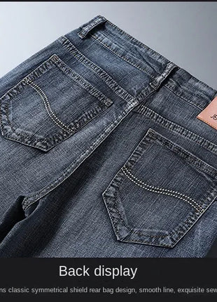 Jorts in denim slim da uomo stile classico da uomo Estate New Business Fashion Thin Stretch Short Casual jorts da uomo
