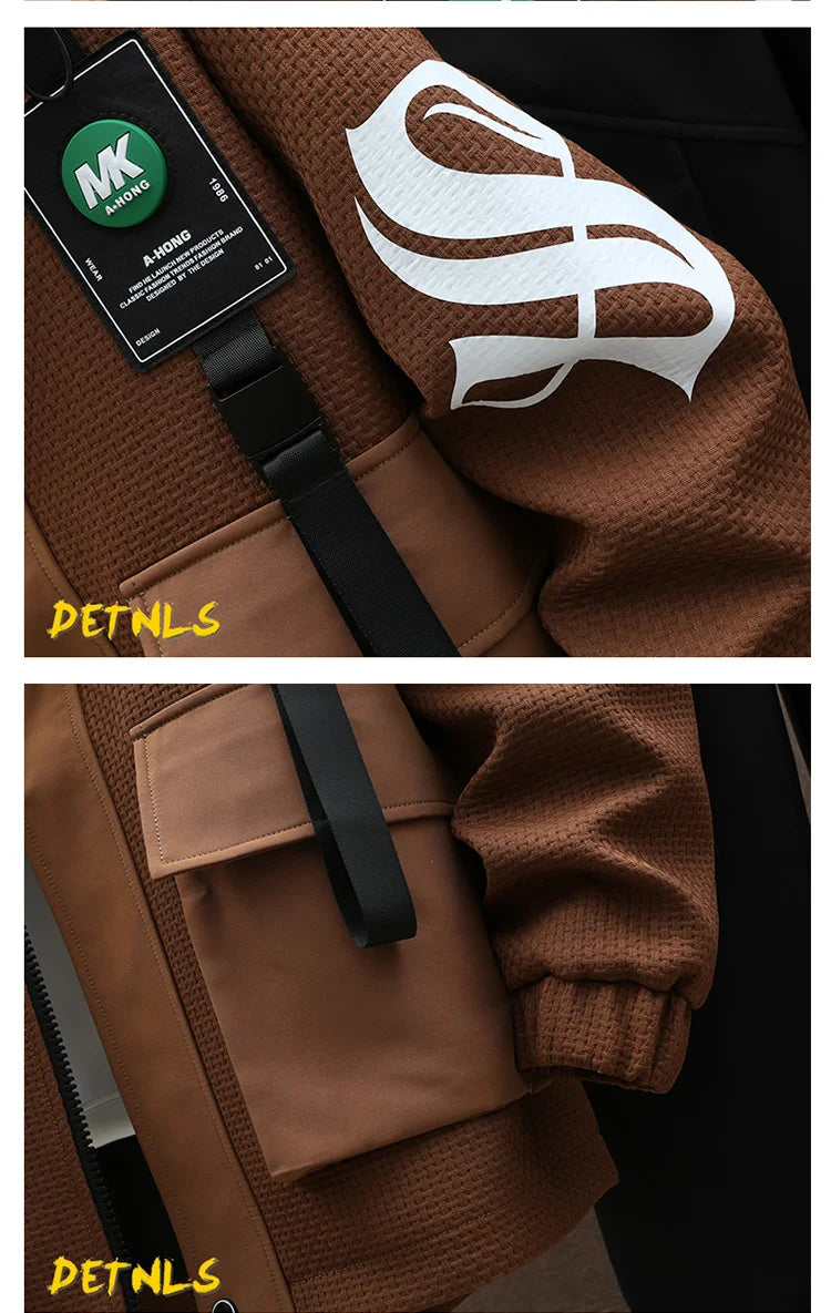 Autumn Men Tracksuit Casual Joggers Hooded Spring Sportswear Jackets Pants 2 Piece Sets Hip Hop Running Sports Suit