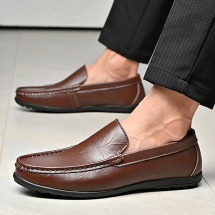 Scarpe Casual da Uomo in Pelle PU, Nuovi Arrivi, Mocassini Leggeri e Comodi, Scarpe da Guida e da Cerimonia, Slip-On