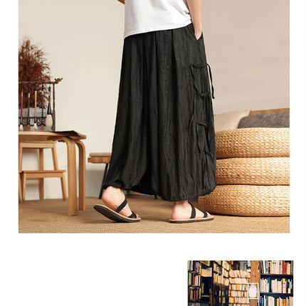 Primavera 2026 Nuovi Pantaloni Larghi da Uomo Vintage Casual Jogging, Pantaloni Harem Larghi Traspiranti da Uomo, Taglie Forti 8XL