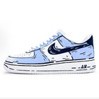 Scarpe da ginnastica personalizzate Nike Air Force 1 Sogno romantico Stile comico Linea disordinata Design Coppia Scarpe abbinate Scarpe da skate basse unisex platinumshop