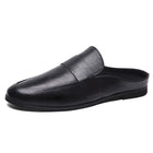 Mezze mocassini da uomo in pelle estiva pantofole mocassino Slides muli traspiranti per uomo Outdoor leggero Casual mezze scarpe 2023