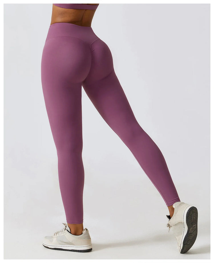 High Waist Yoga Leggings Women Push Up Sport Leggings Fitness Running Hip Lift Yoga Pants Highly Elastic Gym Workout Leggings PlatiNum