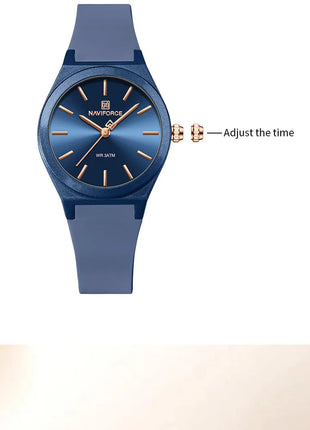 NAVIFORCE 2025 Orologi moda donna Orologio al quarzo Sport Cinturino in silicone Orologi da polso da donna Orologio semplice Regalo relogios feminino platinumshop