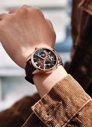 PAGANI DESIGN 41MM Orologio da uomo Orologio meccanico automatico di lusso Orologio da pilota impermeabile in acciaio inossidabile da 100 m PDYS021