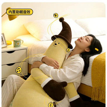 Banana King Soothing Patting Heatable Sleeping Body Pillow For Adult Women Side Sleeper Leg Hugging Pillow For Bedroom Nap Sleep