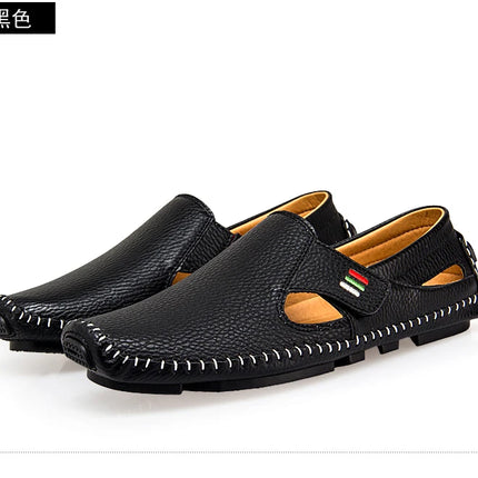 Nuovo 2023 estate scarpe in pelle traspirante uomo mocassini Casual Design di marca appartamenti da uomo fatti a mano mocassini in morbida pelle scarpe da barca