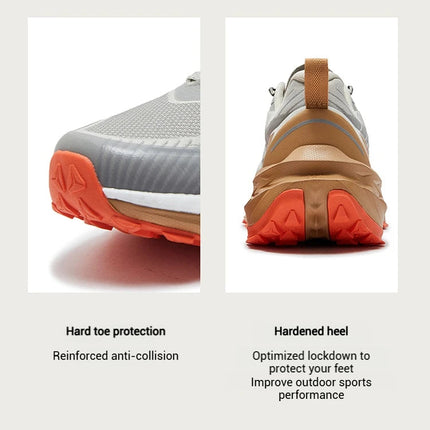 361 Degrees Yushan PRO Men Running Shoes Durable Hiking Cushioning Breathable Non-slip Outdoor Jogging Male Sneakers 672522250 PlatiNum