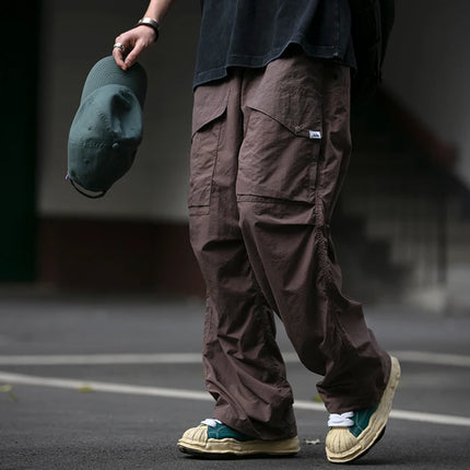 Spring Summer Korean Outdoor Functional Waterproof Cargo Pants For Men Clothing Harajuku Joggers Casual Breathable Pants Male
