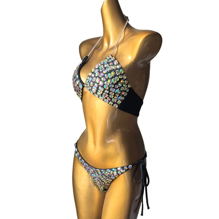 2026 the newest Venus Vacation diamond bikini crystal bar bikini rhinestone fashion bar bikini swimwear full crystal bikini