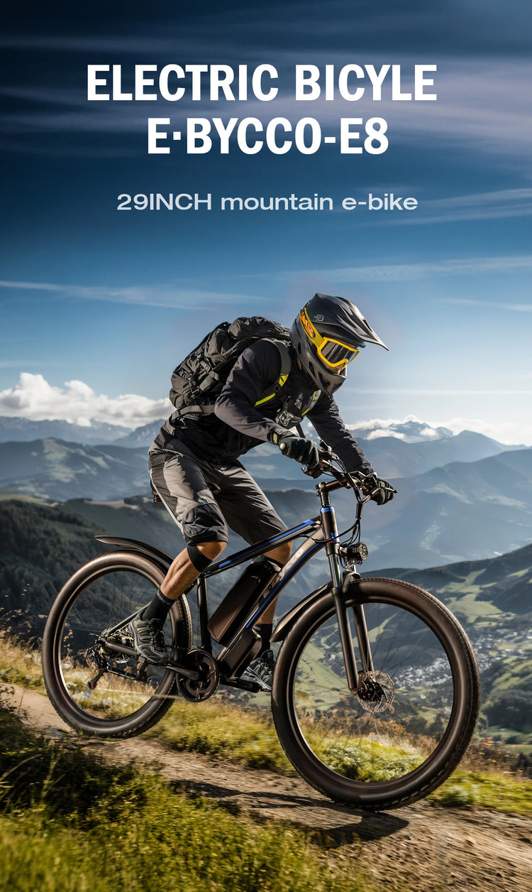 Bicicletta elettrica E8 29'' EBYCCO con motore da 48V 17.5Ah e pedalata assistita per il pendolarismo quotidiano