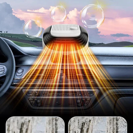 360° Rotation Winter Fast Car Heater 12V/24V Car Heater Fan Large Blowing Area Adjustable Wind Speed Windshield Defogging 2026